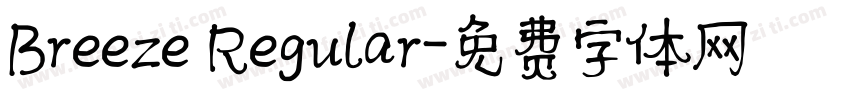 Breeze Regular字体转换